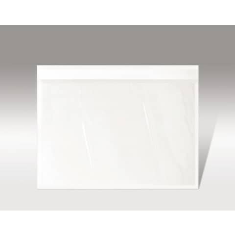 Buste autoadesive portadocumenti WePack f.to 24x18 cm trasparente neutra conf. da 100 buste - 240180100N